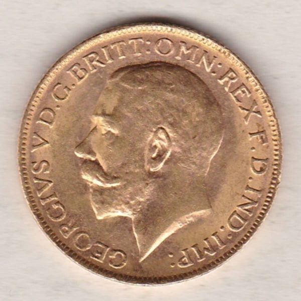 1923 P Gold Sovereign Coin - George V - Image 2