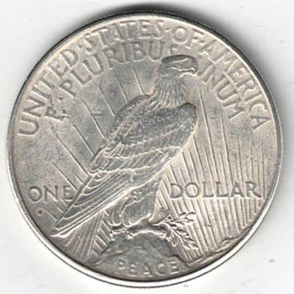 1926 S Silver USA Peace Dollar - Image 2