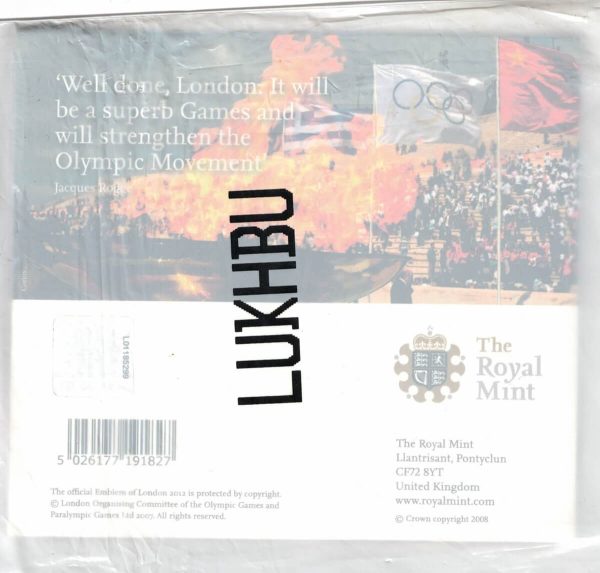 Sealed 2008 Royal Mint Olympic Games Handover Ceremony Two Pound Coin - Image 2