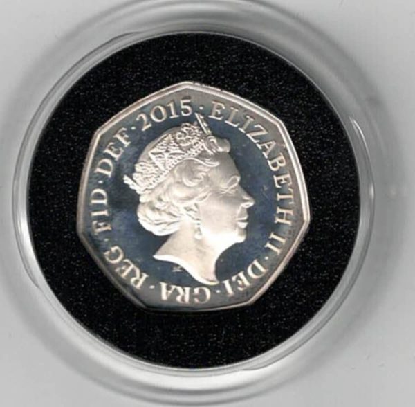 2015 Silver Proof Fifty Pence Coin Battle Of Britain Anniversary - Image 2