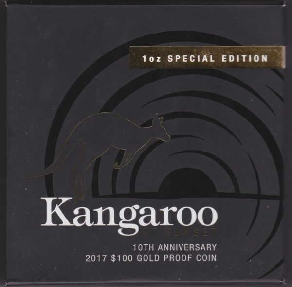 2017 Proof Gold Australia One Ounce - Kangaroo - Image 4