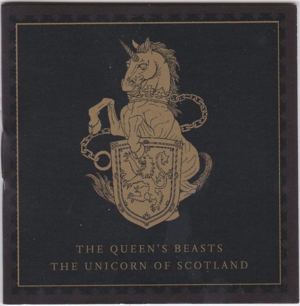 2017 Gold Proof Quarter Ounce Unicorn Of Scotland - Image 5