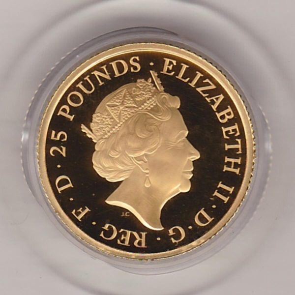 2017 Gold Proof Quarter Ounce Unicorn Of Scotland - Image 2