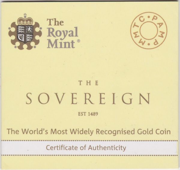 2018 I Gold Sovereign Coin - Elizabeth II - Image 3