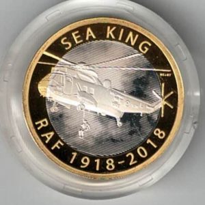 2018 Two Pounds Piedfort Silver Proof Coin. This double thickness coin was issued by the royal mint and includes the original box and certificate.