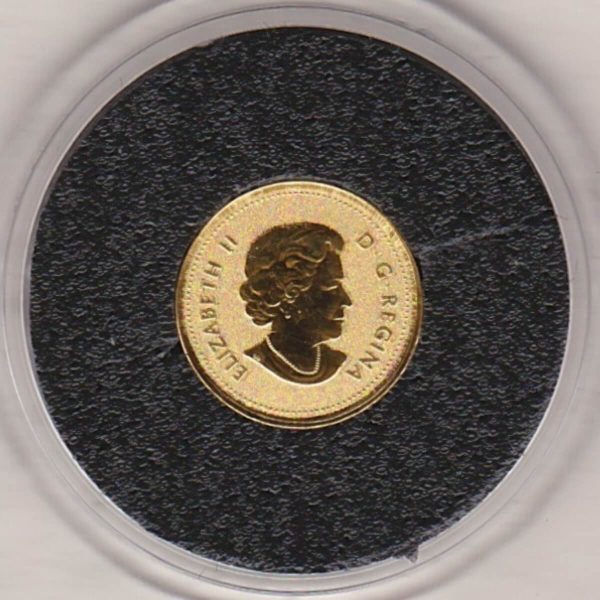 2019 Canada Gold 25 Cents Maple Leaf - Image 2