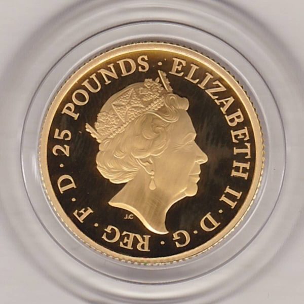 2019 Gold Proof Quarter Ounce Yale Of Beaufort - Image 2