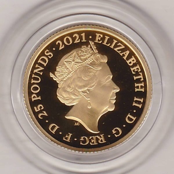 2021 Gold Proof Quarter Ounce Queen's 95th Birthday - Image 2