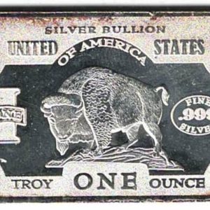 One Ounce Silver Bar Buffalo. All of our silver bars have been pre-owned and are in stock. This bar contains one ounce of 999 fine Silver.