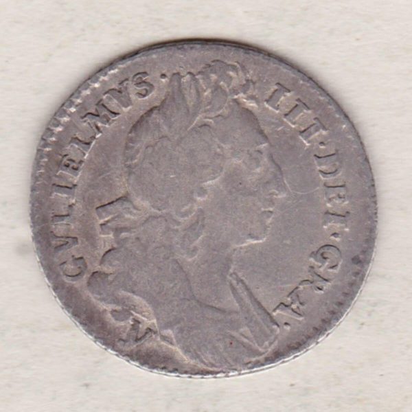 1696 y Silver Sixpence - William III - Image 2