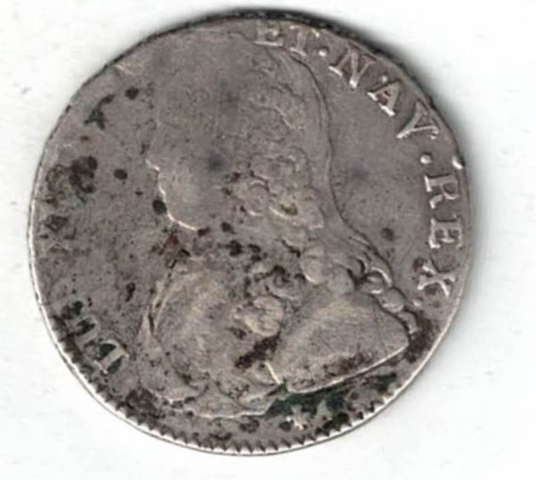 1729 France Silver Half Ecu Coin - Image 2