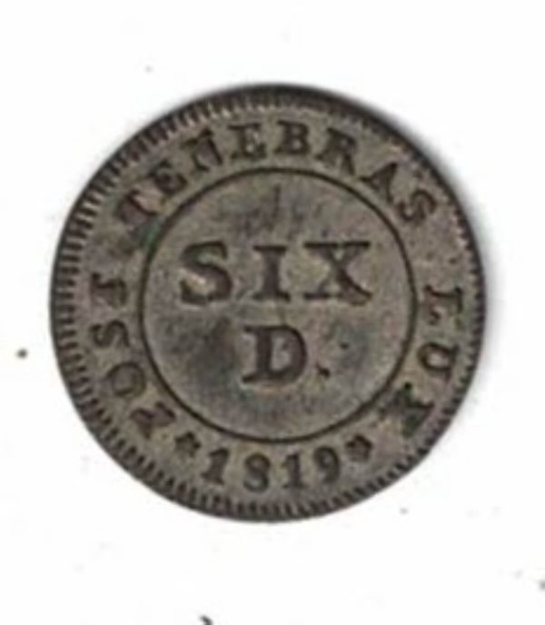 1819 Switzerland Geneva KM118 Six Deniers Billon Coin - Image 2