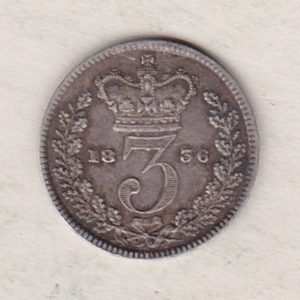 1836 Silver Threepence coin featuring the portrait of King William IV on the Obverse. The Reverse features a crowned denomination dividing the date.