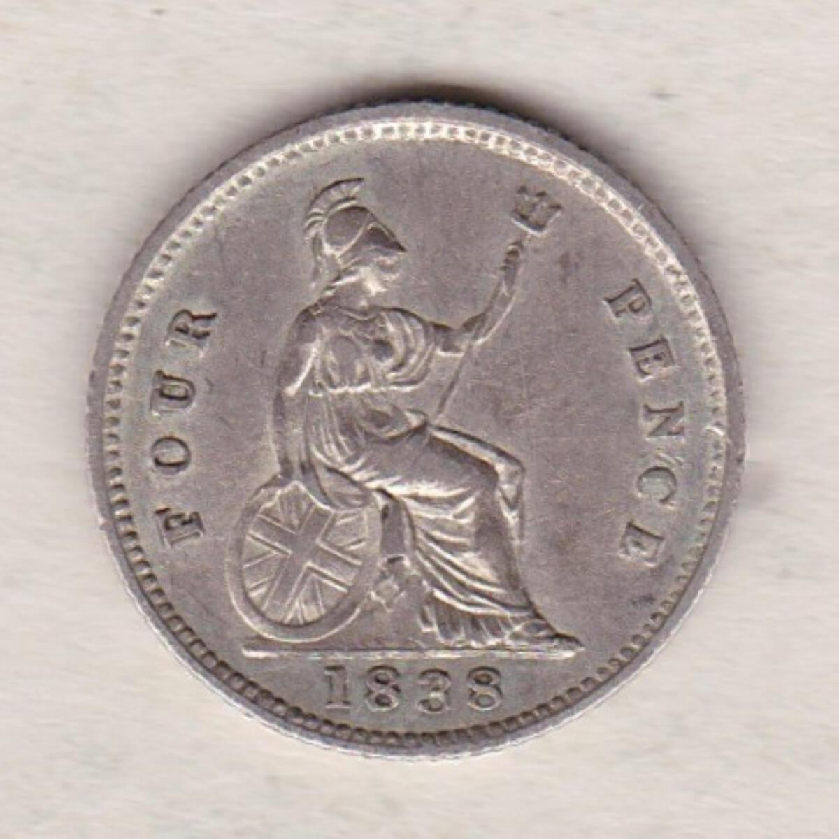 1838 Silver Fourpence Groat | Dorset Coin Company