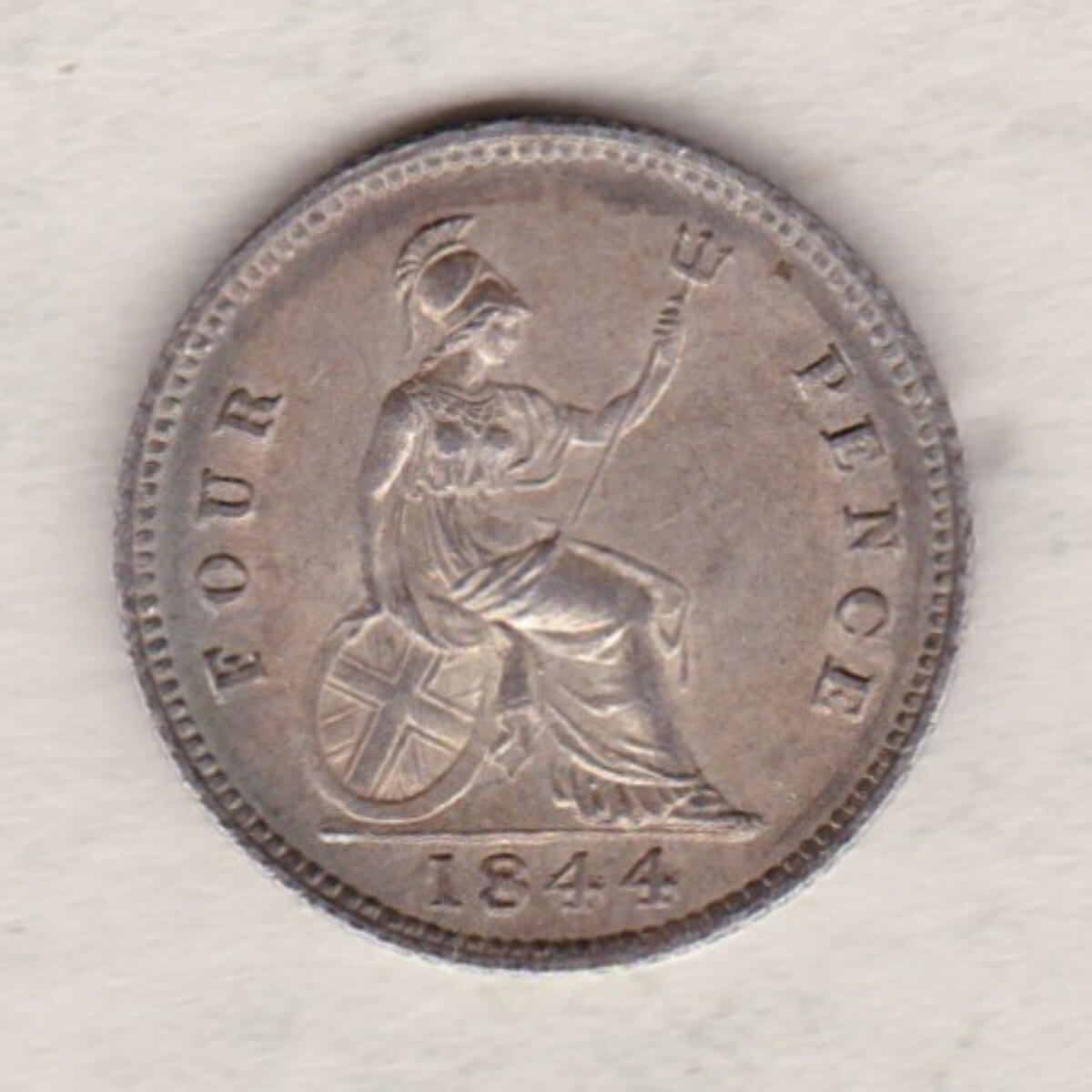 1844 Silver Fourpence Groat | Dorset Coin Company