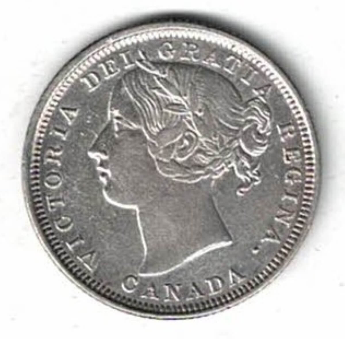 1858 Canada Silver Twenty Cent Coin - Image 2