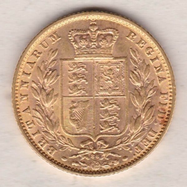 1870 Gold Sovereign - Shield Back - Image 2