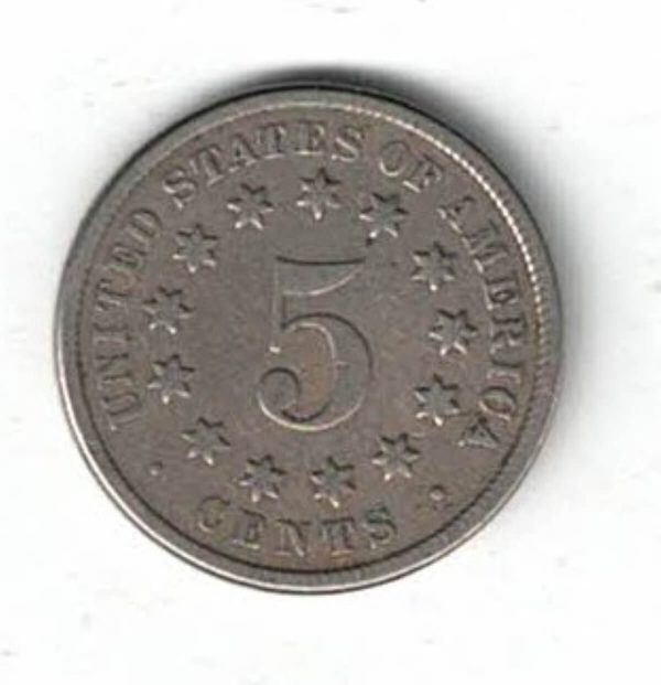 1873 USA Nickel Five Cents Coin - Image 2