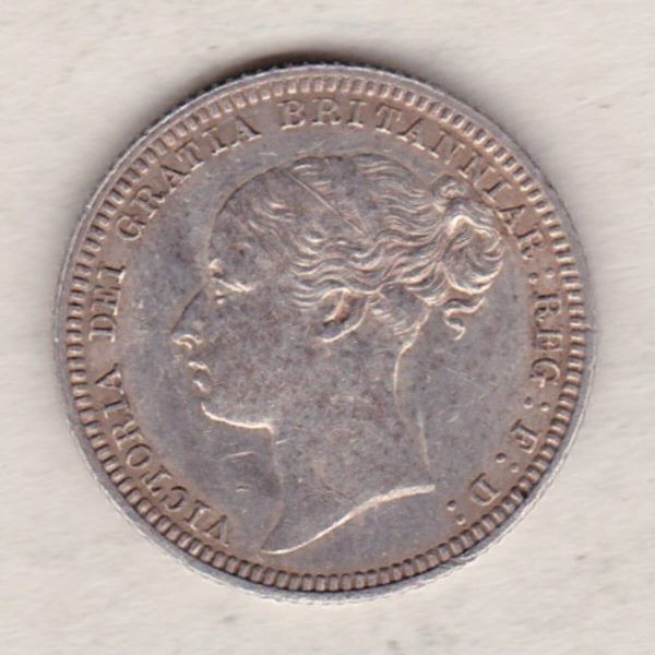 1880 Silver Sixpence – Victoria Young Head - Image 2