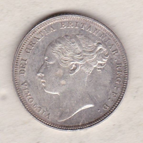 1881 Silver Sixpence – Victoria Young Head - Image 2