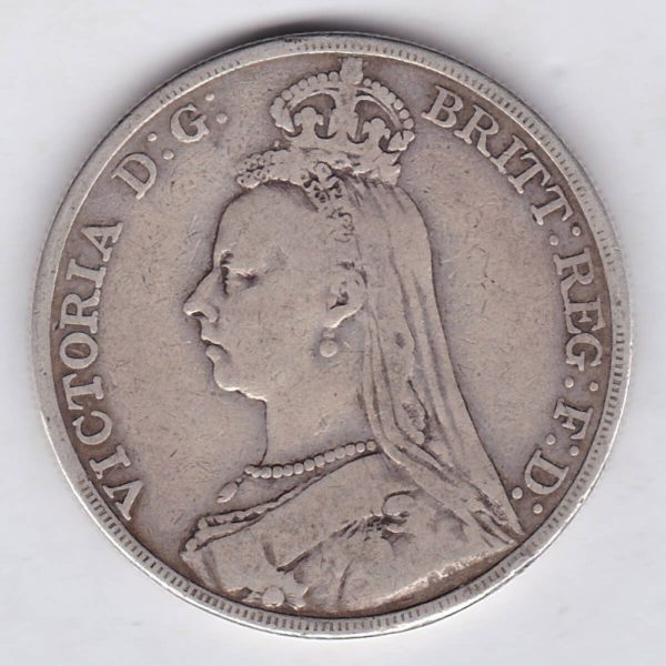 1891 Silver Crown - Victoria Jubilee Head - Image 2