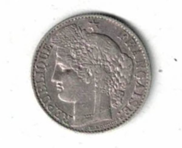 1895 A France Silver Fifty Centimes Coin - Image 2