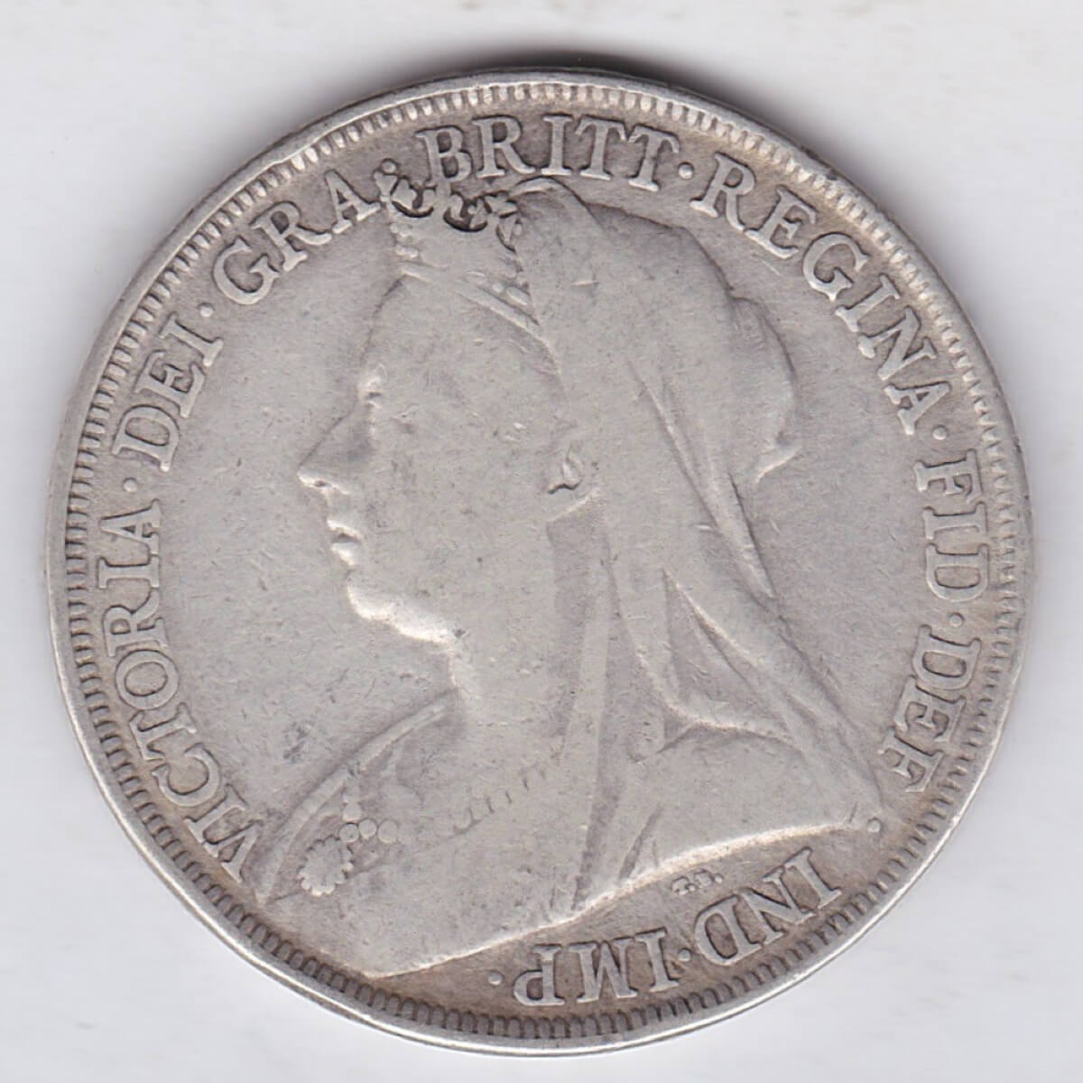 1895 LIX Silver Crown – Victoria Old Head - Image 2