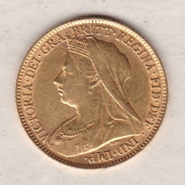 1896 Gold Half Sovereign - Victoria Old Head - Image 2