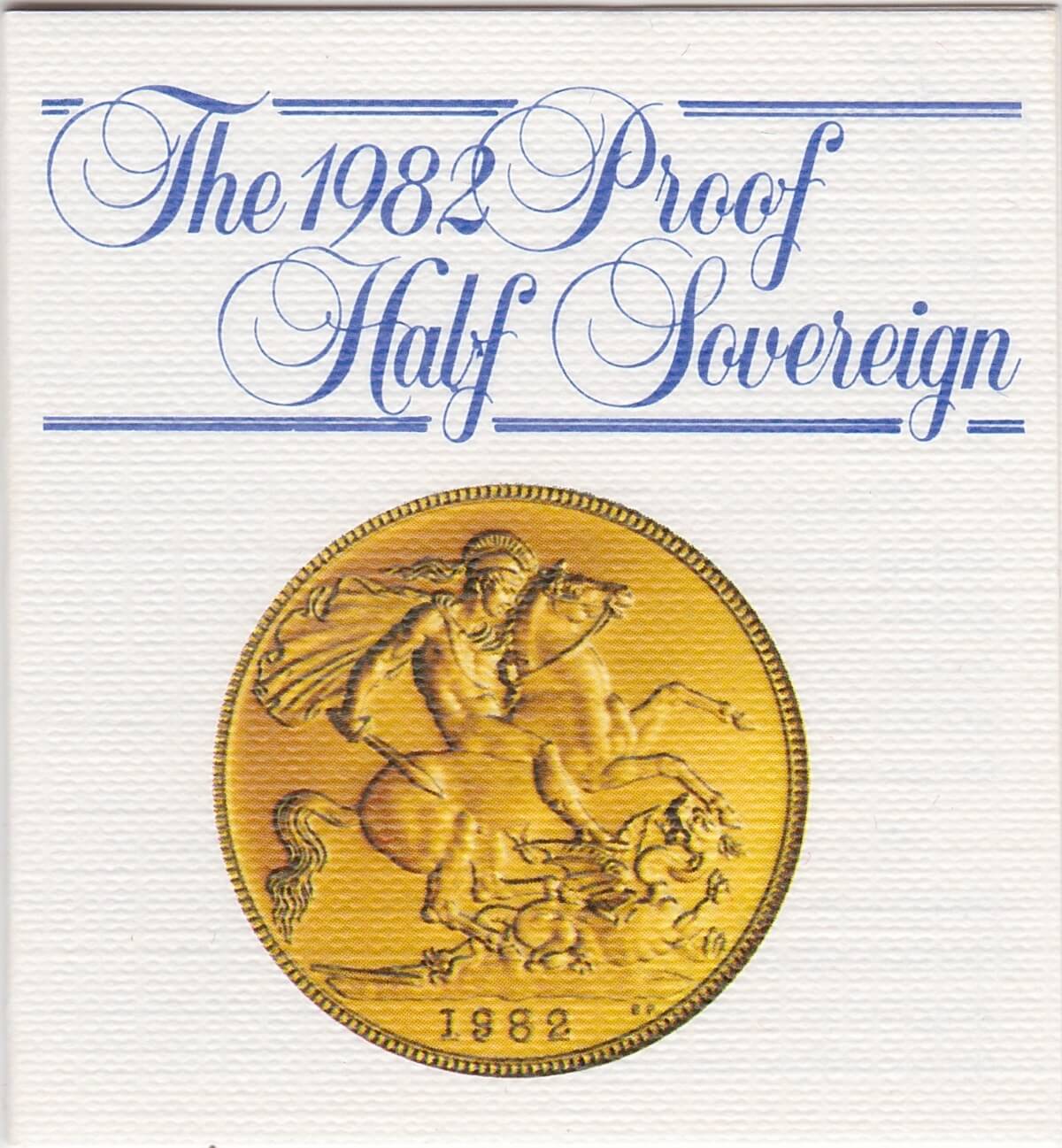 1982 Gold Proof Half Sovereign - Image 3