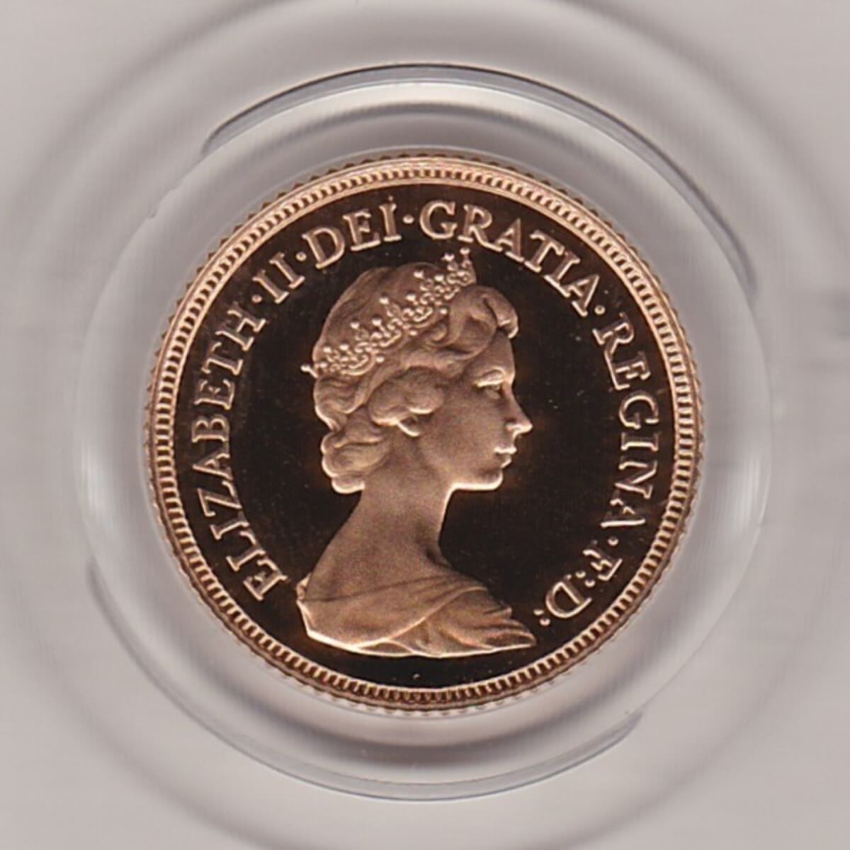 1982 Gold Proof Half Sovereign - Image 2