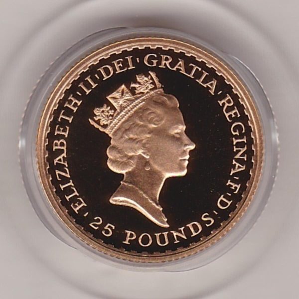 1987 Gold Proof Quarter Ounce Britannia - Image 2