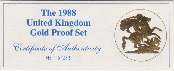 1988 Gold Proof Three Coin Set - Image 3
