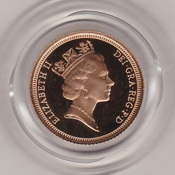 1991 Gold Proof Half Sovereign - Image 2
