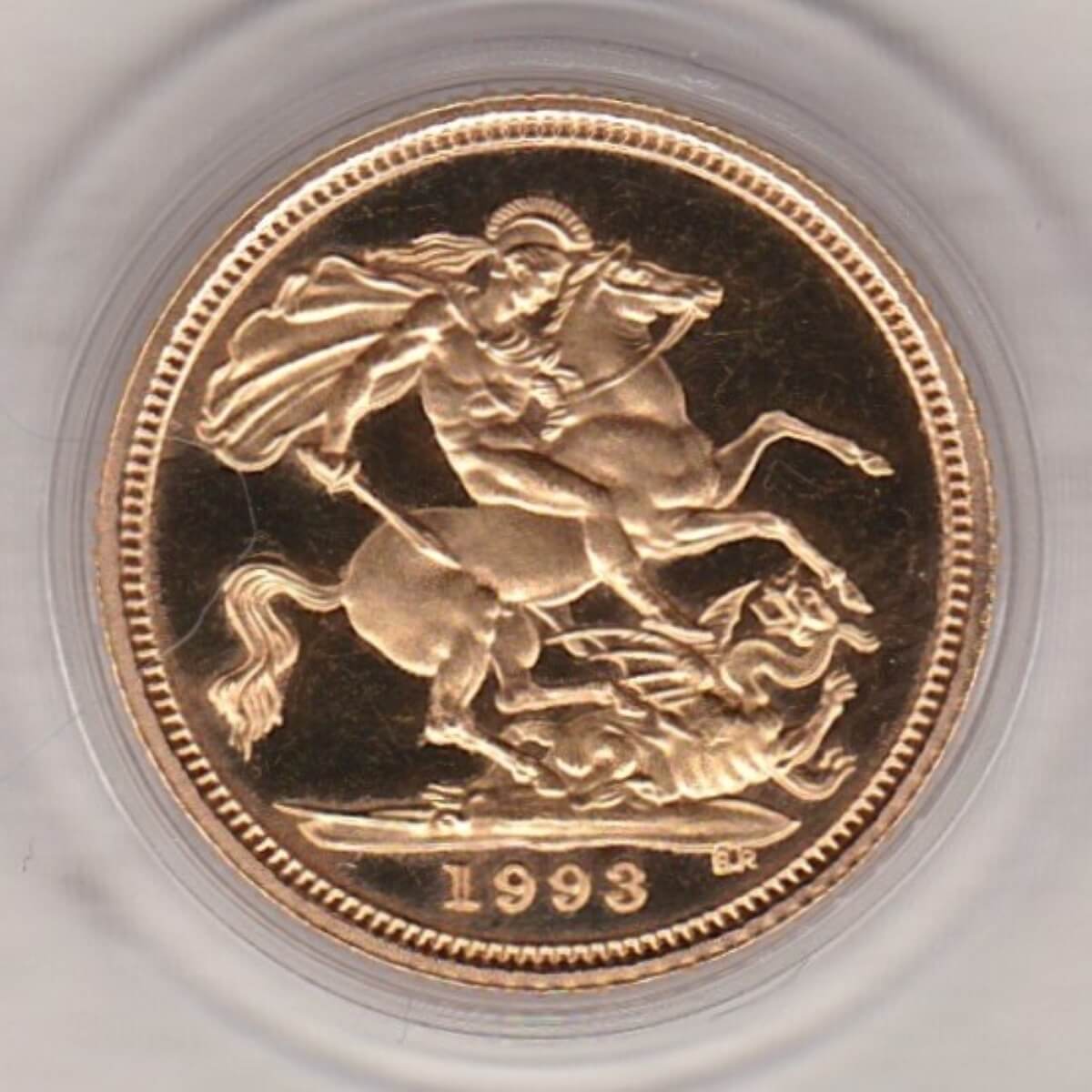 1993 Gold Proof Half Sovereign Elizabeth II Dorset Coin Company