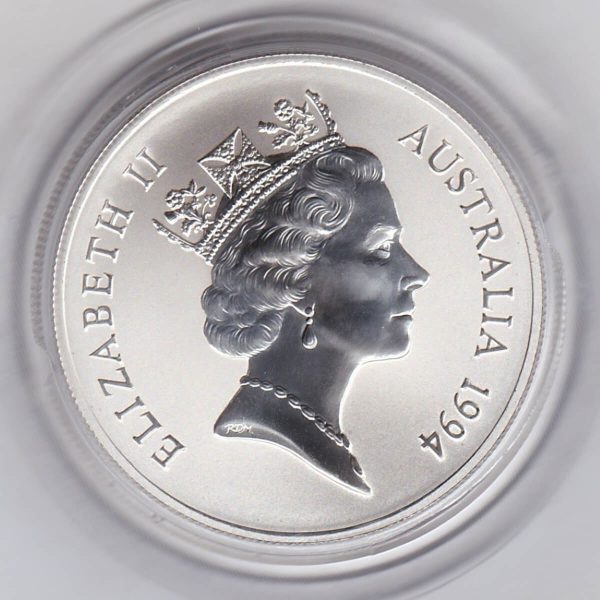 1994 Silver Australia One Ounce Kangaroo - Image 2