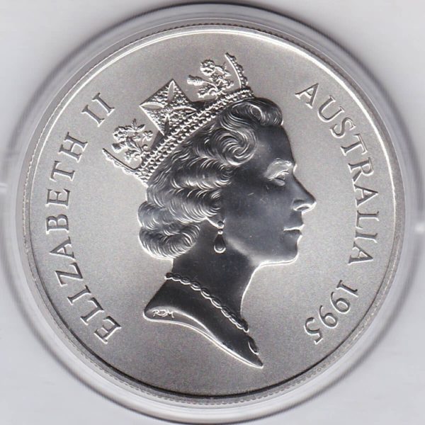 1995 Silver Australia One Ounce Kangaroo - Image 2