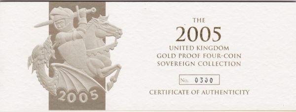 2005 Four Coin Gold Proof Set - Image 3