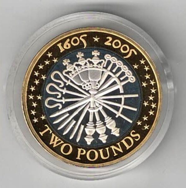 2005 Two Pounds Silver Proof Coin, it features Queen Elizabeth II on Obverse. This coin was issued by the royal mint with original box and certificate.