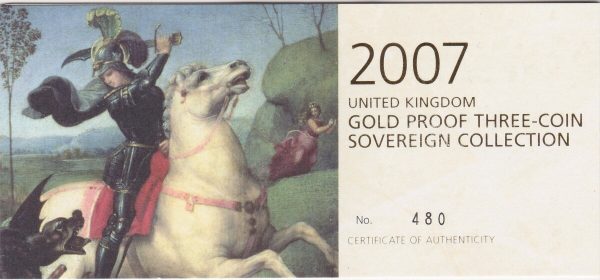 2007 Gold Proof Three Coin Sovereign Set - Image 3