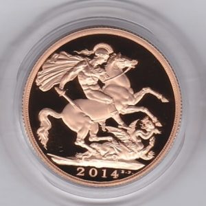 2014 Gold Proof Three Coin Set. This three coin gold sovereign set comes boxed with certificate as issued by the Royal Mint.