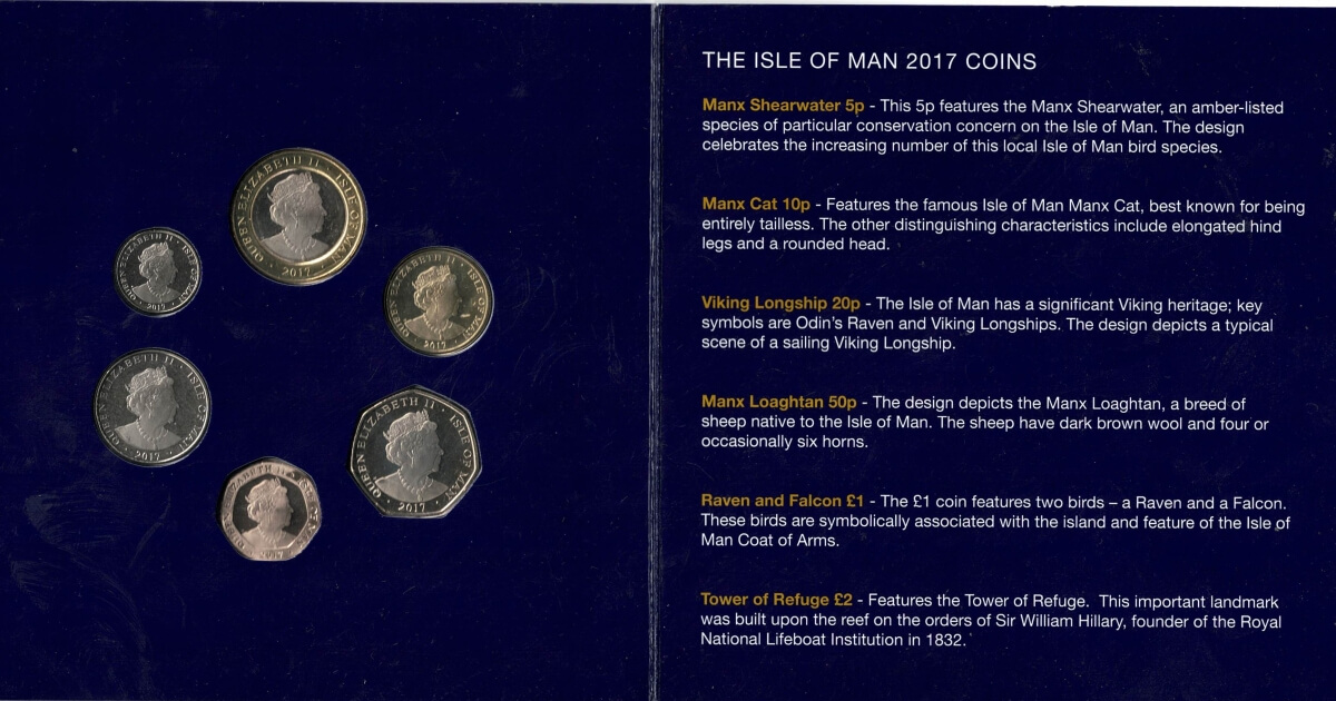 2017 Isle Of Man Decimal Six Coin Collection - Image 3