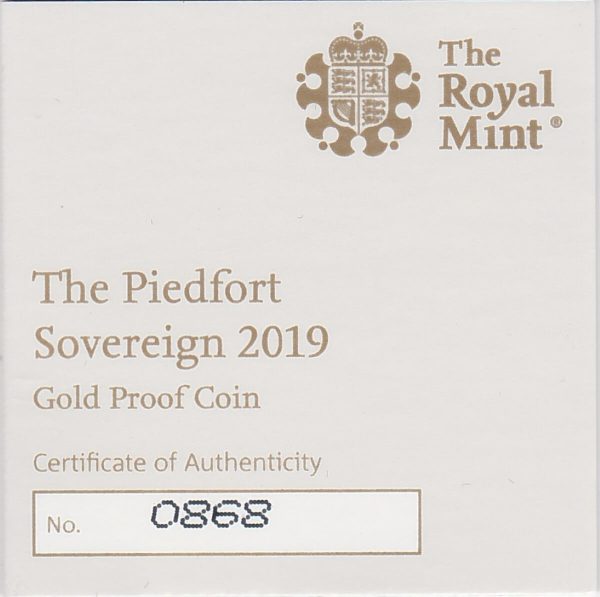2019 Piedfort Gold Proof Sovereign - Image 3