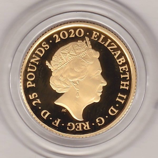 2020 Gold Proof Quarter Ounce 007 Bond James Bond - Image 2