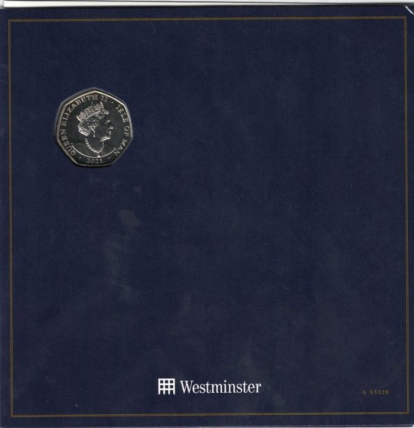 2021 Isle Of Man The Queen's 95th Birthday Six Coin Fifty Pence Set - Image 3