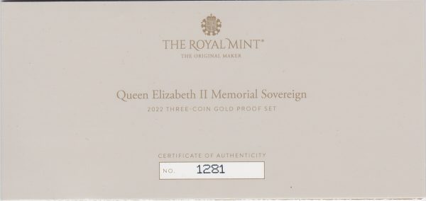 2022 Memorial Three Coin Gold Proof Set - Image 3