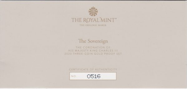 2023 Three Coin Gold Proof Set - Image 3