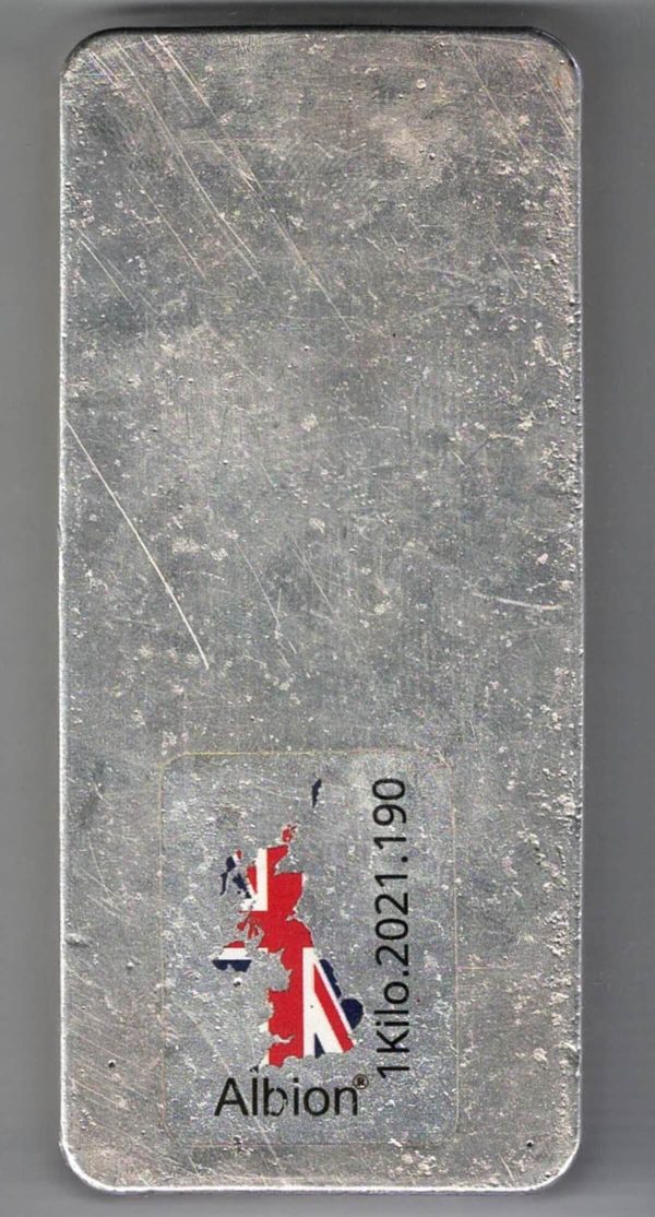 Albion One Kilo Silver Bar - Image 2