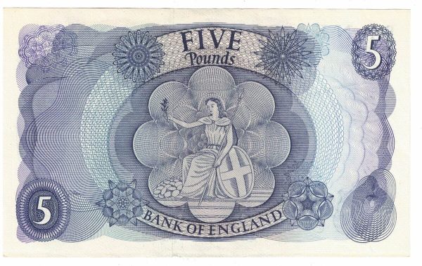 B315 Fforde Replacement Five Pounds Banknote 07M - Image 2