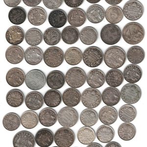 Mixed coins for Elloriya. 59 mixed coins.