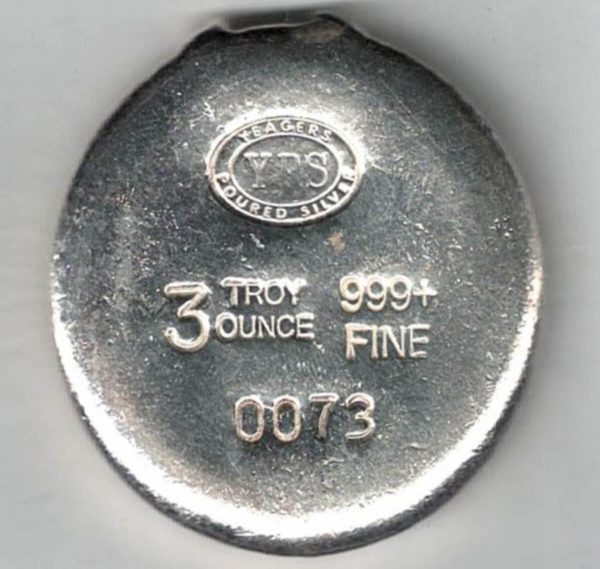 Three Ounce Silver Yeagers Phoenix Round - Image 2